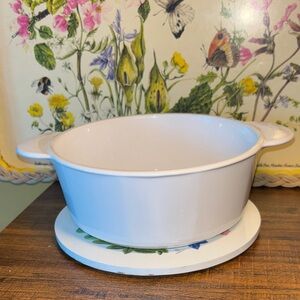 Corningware White Ceramic Casserole Dish